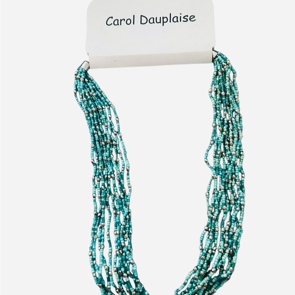 Vintage Multi-strand Turquois Beaded Necklace - Statement Necklace - Beautiful - Picture 4 of 5